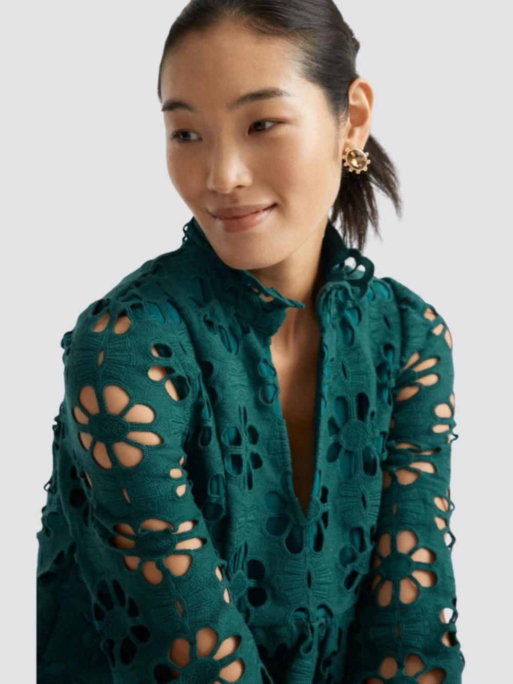 Tuckernuck / Green Lace Palmerston Dress - Picture 4 of 9